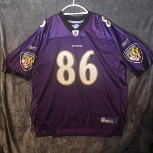 Baltimore Ravens Football Jersey #86 TE Todd Heap (Size XXL)